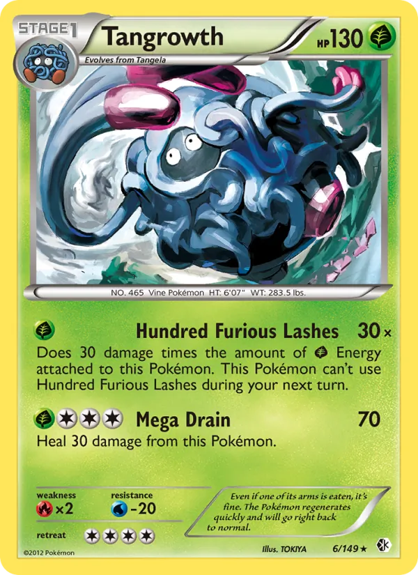 Tangrowth — Boundaries Crossed #6 (Pokémon TCG card)