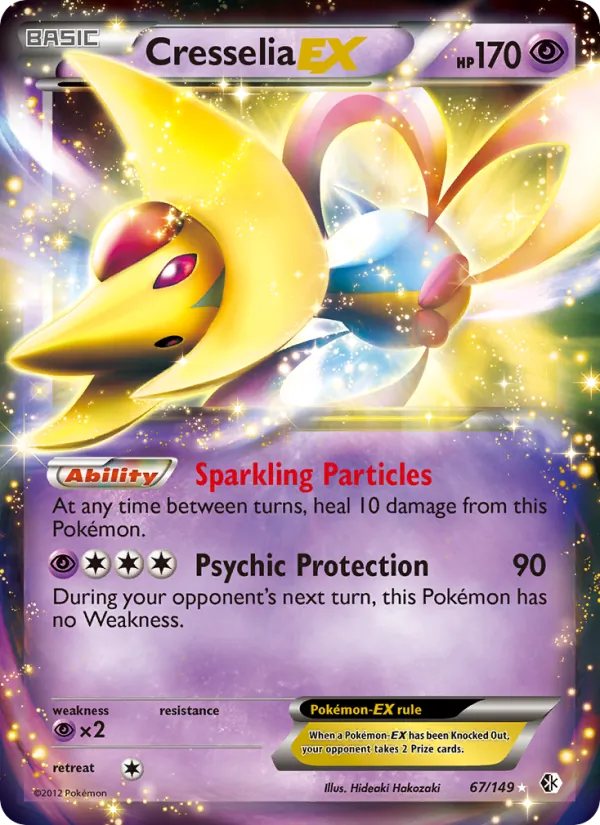 Cresselia-EX — Boundaries Crossed #67 (Pokémon TCG card)