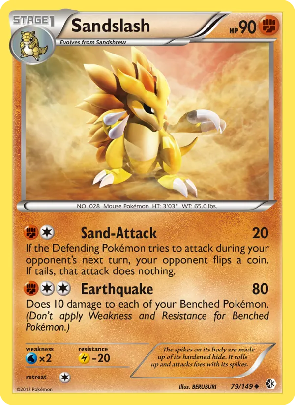 Sandslash — Boundaries Crossed #79 (Pokémon TCG card)