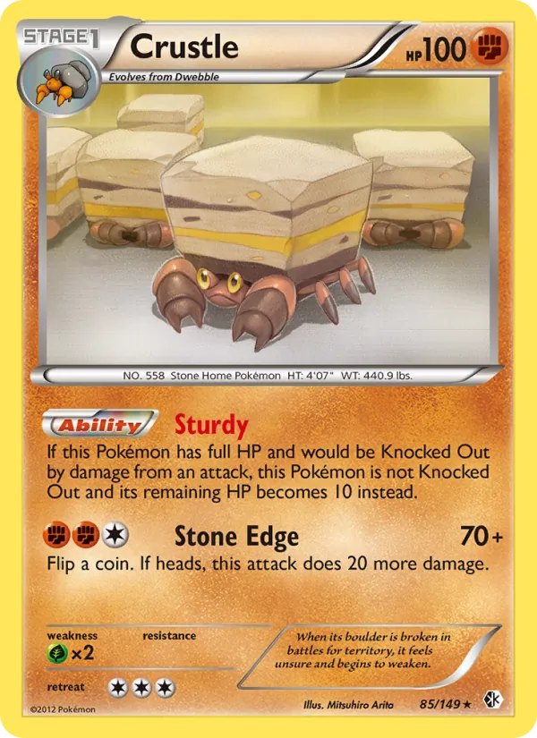 Crustle — Boundaries Crossed #85 (Pokémon TCG card)