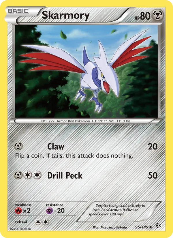 Skarmory — Boundaries Crossed #95 (Pokémon TCG card)