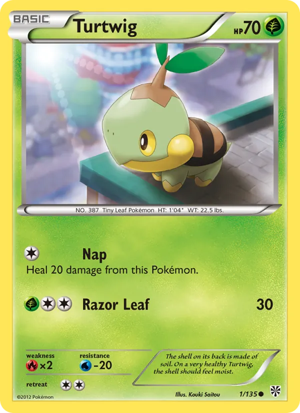 Turtwig — Plasma Storm #1 (Pokémon TCG card)