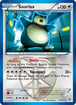 Snorlax (Plasma Storm #101)