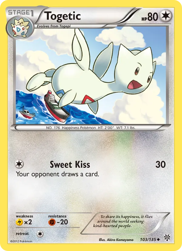 Togetic — Plasma Storm #103 (Pokémon TCG card)