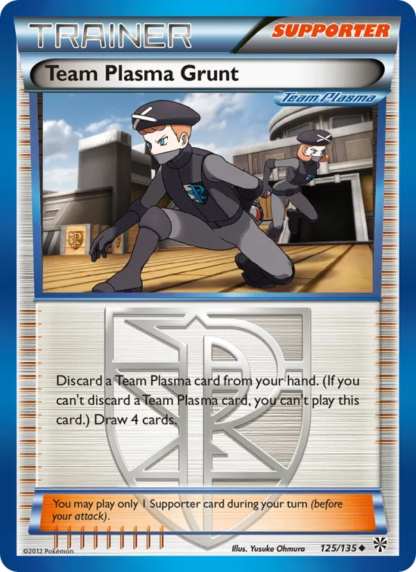 Team Plasma Grunt — Plasma Storm #125 (Pokémon TCG card)