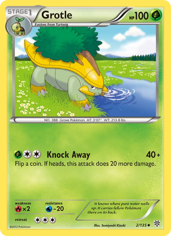Grotle — Plasma Storm #2 (Pokémon TCG card)