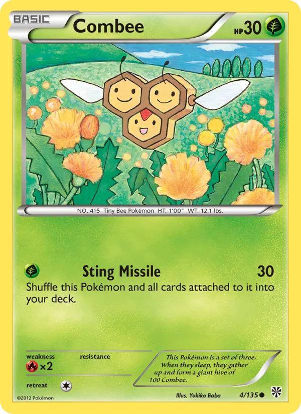 Combee — Plasma Storm #4 (Pokémon TCG card)