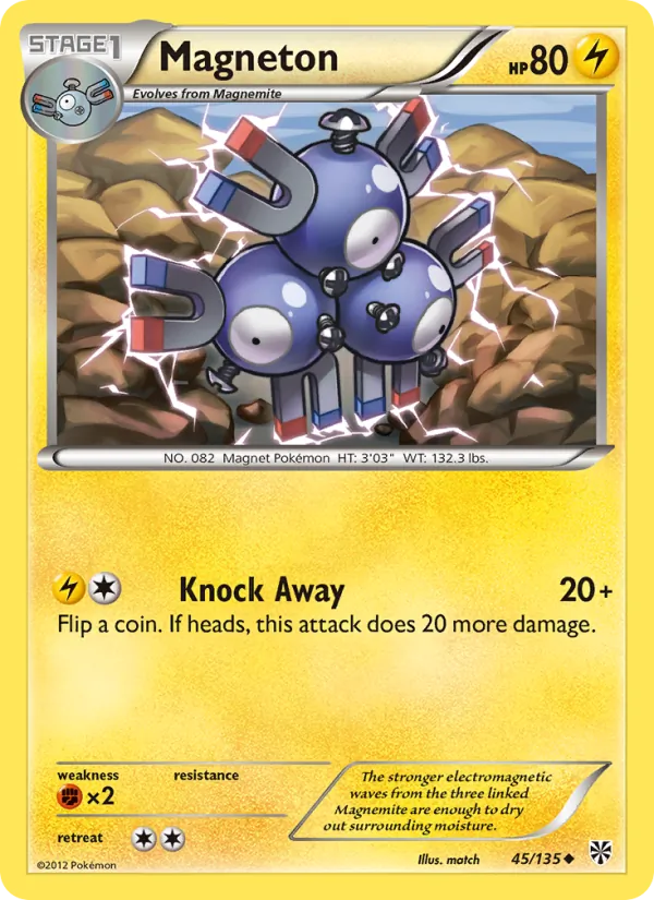 Magneton — Plasma Storm #45 (Pokémon TCG card)