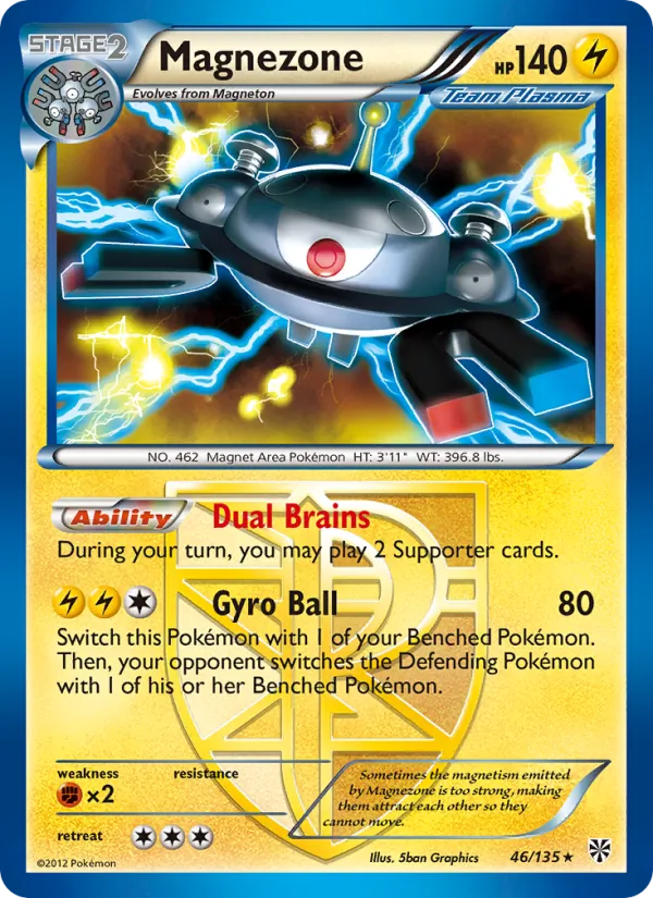 Magnezone — Plasma Storm #46 (Pokémon TCG card)