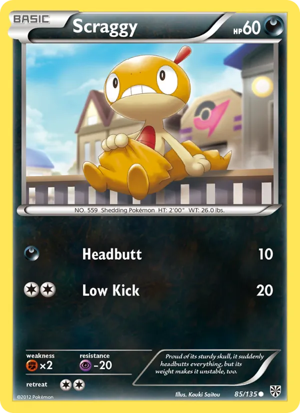 Scraggy — Plasma Storm #85 (Pokémon TCG card)