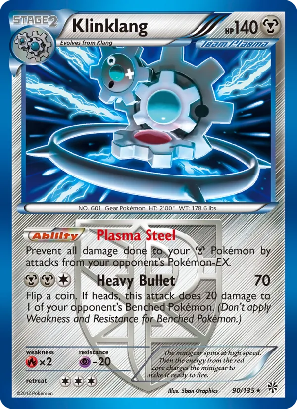 Klinklang — Plasma Storm #90 (Pokémon TCG card)