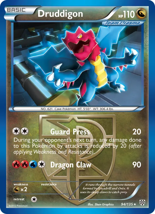 Druddigon — Plasma Storm #94 (Pokémon TCG card)