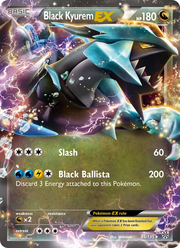 Black Kyurem-EX — Plasma Storm #95 (Pokémon TCG card)