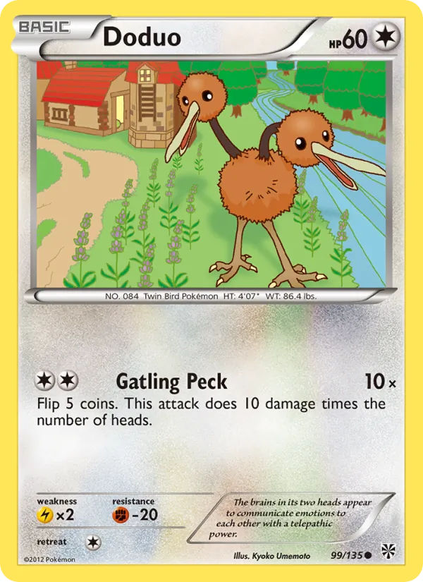 Doduo — Plasma Storm #99 (Pokémon TCG card)