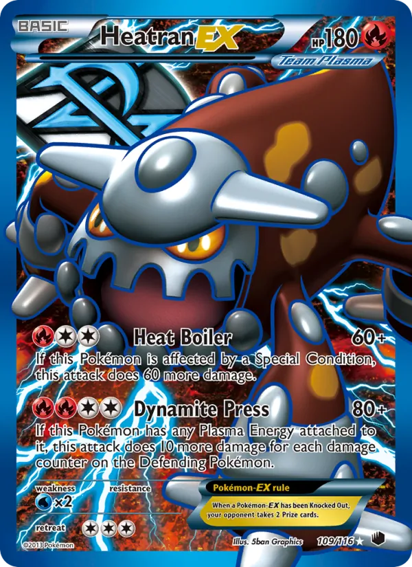 Heatran-EX — Plasma Freeze #109 (Pokémon TCG card)