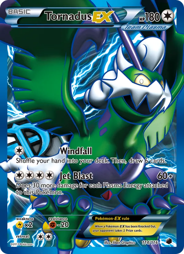 Tornadus-EX — Plasma Freeze #114 (Pokémon TCG card)
