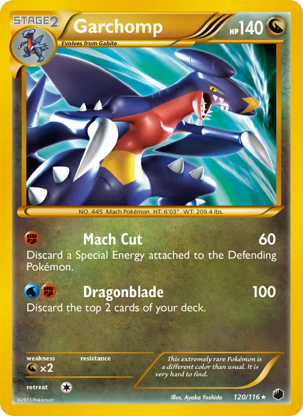 Garchomp — Plasma Freeze #120 (Pokémon TCG card)