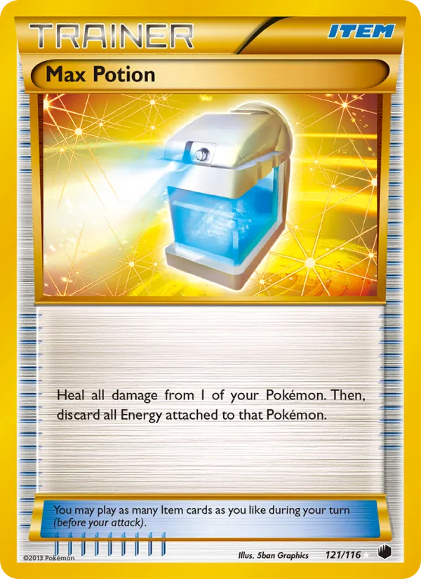 Max Potion — Plasma Freeze #121 (Pokémon TCG card)
