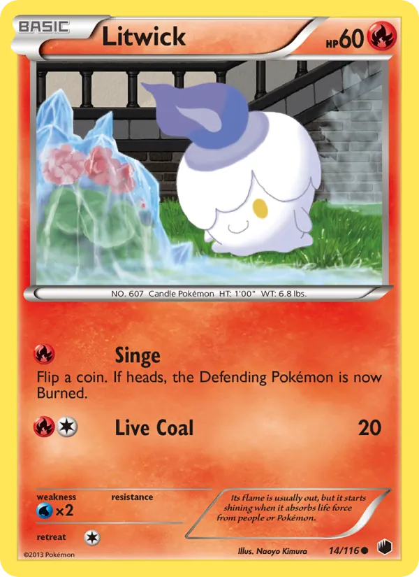Litwick — Plasma Freeze #14 (Pokémon TCG card)