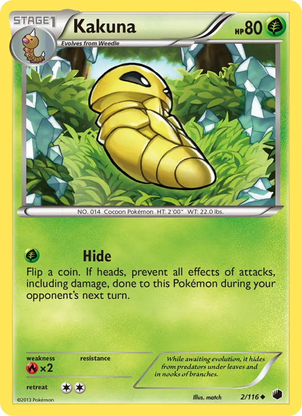 Kakuna — Plasma Freeze #2 (Pokémon TCG card)