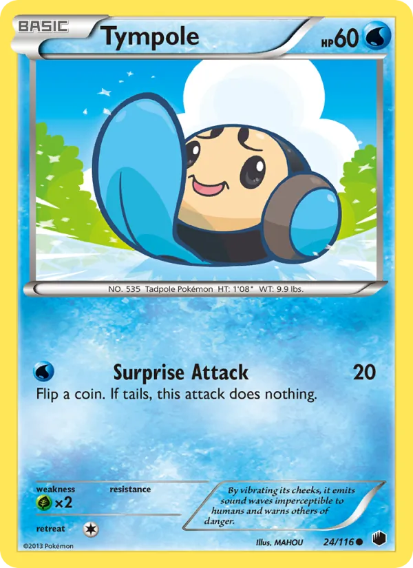 Tympole — Plasma Freeze #24 (Pokémon TCG card)