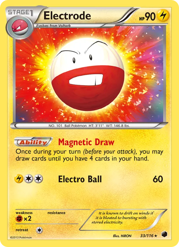 Electrode — Plasma Freeze #33 (Pokémon TCG card)