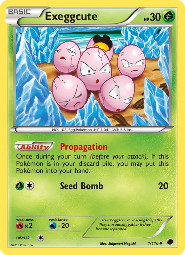 Exeggcute — Plasma Freeze #4 (Pokémon TCG card)