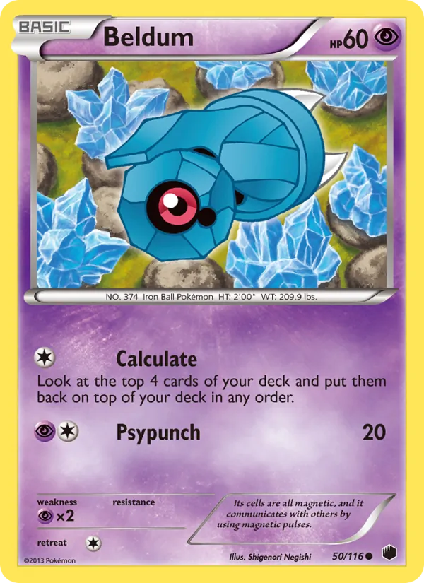 Beldum — Plasma Freeze #50 (Pokémon TCG card)