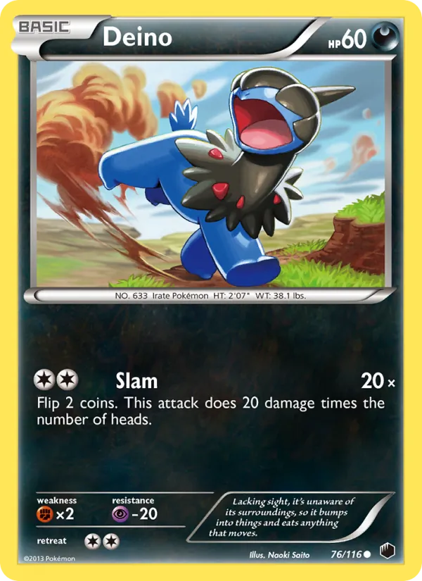 Deino — Plasma Freeze #76 (Pokémon TCG card)