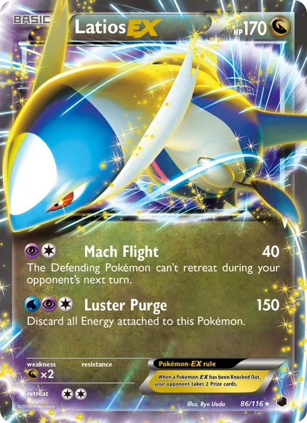Latios-EX — Plasma Freeze #86 (Pokémon TCG card)