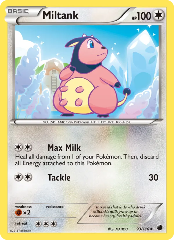 Miltank — Plasma Freeze #93 (Pokémon TCG card)