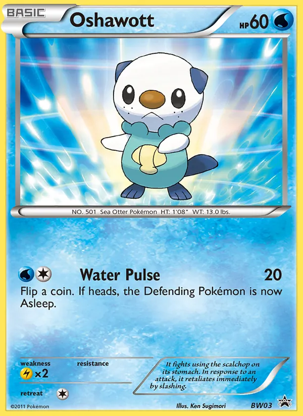 Oshawott — BW Black Star Promos #BW03 (Pokémon TCG card)
