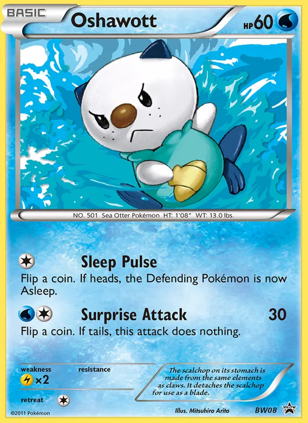 Oshawott — BW Black Star Promos #BW08 (Pokémon TCG card)