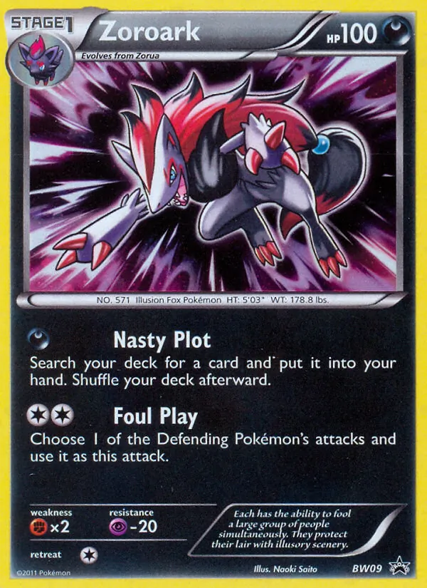 Zoroark — BW Black Star Promos #BW09 (Pokémon TCG card)