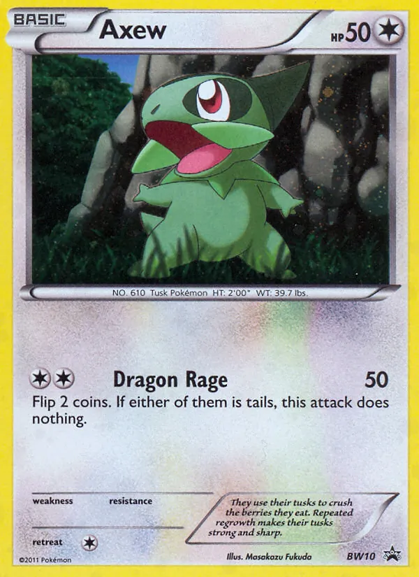 Axew — BW Black Star Promos #BW10 (Pokémon TCG card)