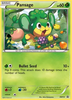 Pansage (BW Black Star Promos #BW14)
