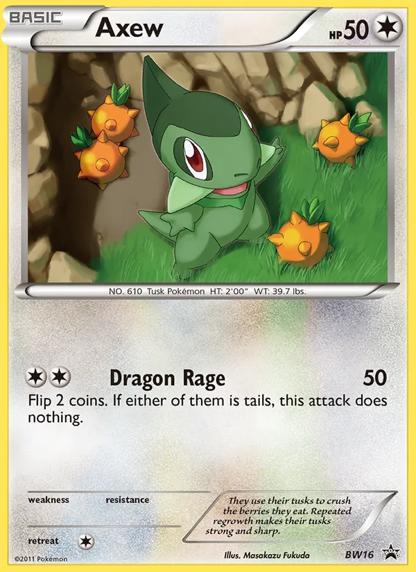 Axew — BW Black Star Promos #BW16 (Pokémon TCG card)