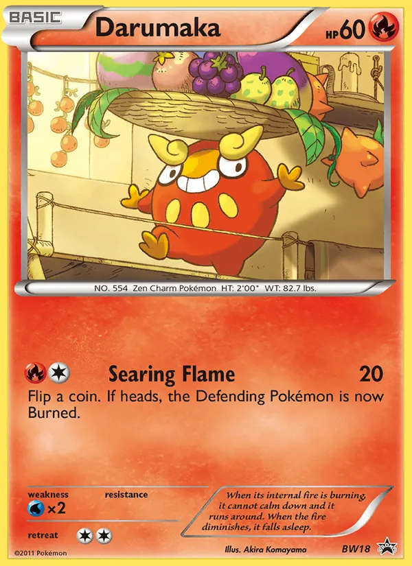 Darumaka — BW Black Star Promos #BW18 (Pokémon TCG card)