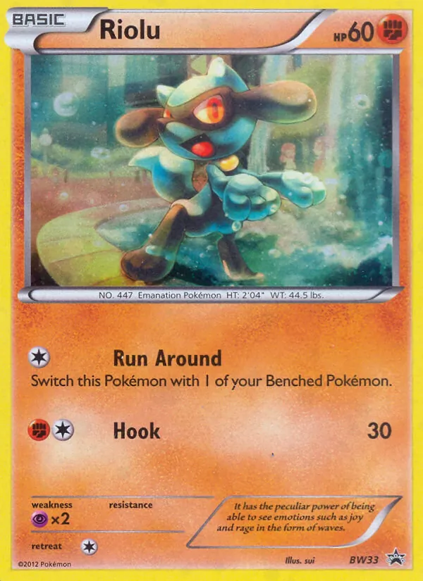 Riolu — BW Black Star Promos #BW33 (Pokémon TCG card)