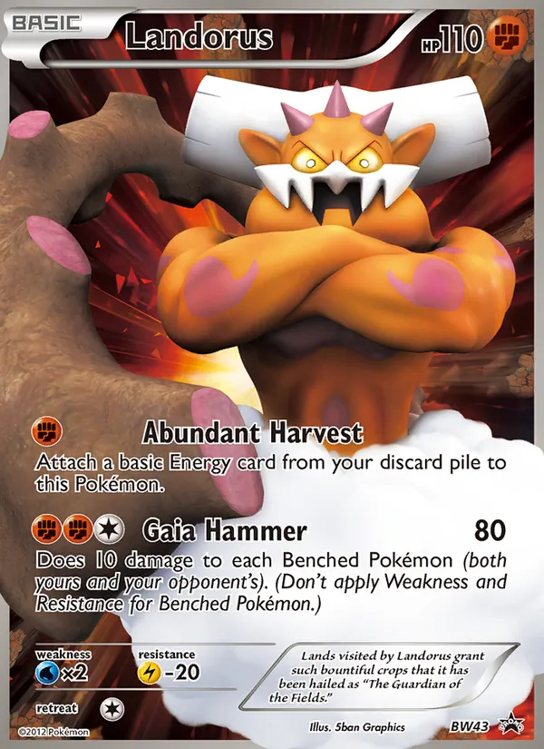 Landorus — BW Black Star Promos #BW43 (Pokémon TCG card)