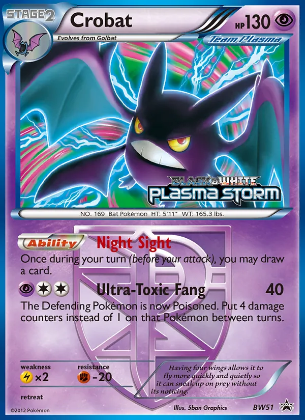 Crobat — BW Black Star Promos #BW51 (Pokémon TCG card)