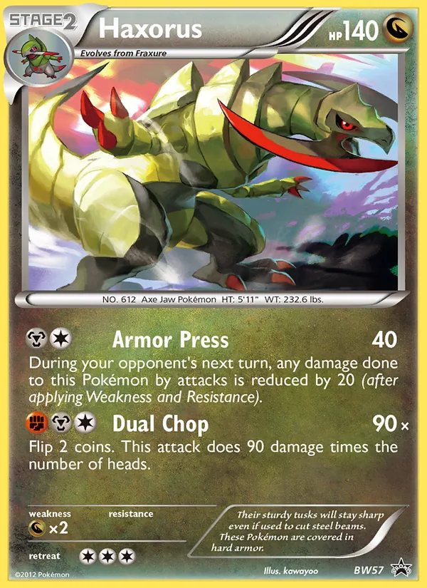 Haxorus — BW Black Star Promos #BW57 (Pokémon TCG card)