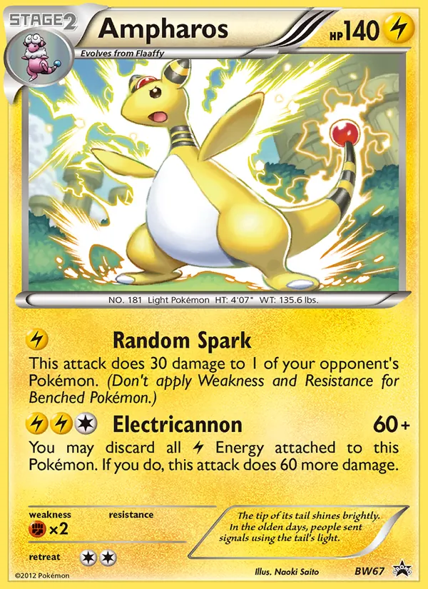 Ampharos — BW Black Star Promos #BW67 (Pokémon TCG card)