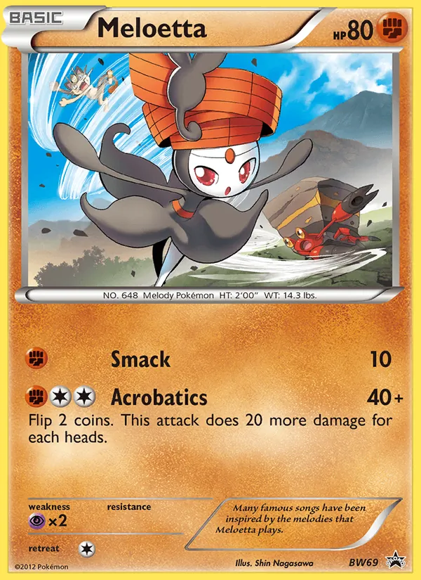 Meloetta — BW Black Star Promos #BW69 (Pokémon TCG card)