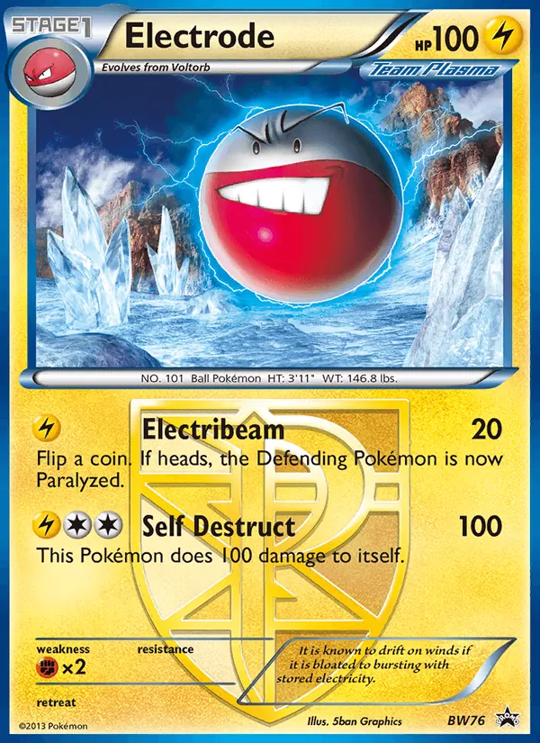 Electrode — BW Black Star Promos #BW76 (Pokémon TCG card)