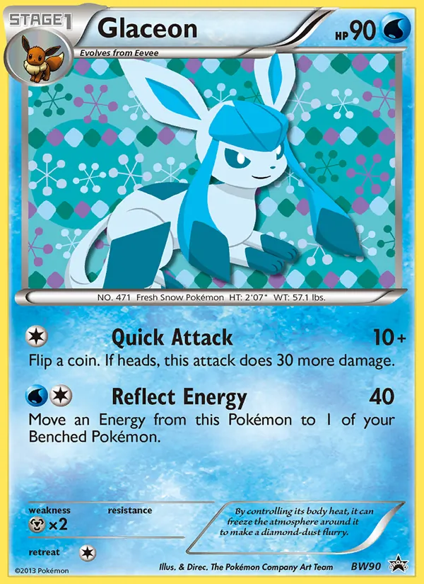 Glaceon — BW Black Star Promos #BW90 (Pokémon TCG card)