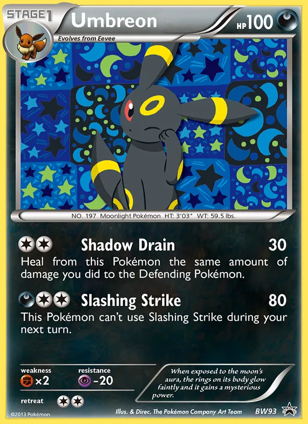Umbreon — BW Black Star Promos #BW93 (Pokémon TCG card)