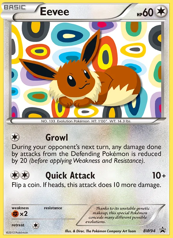 Eevee — BW Black Star Promos #BW94 (Pokémon TCG card)