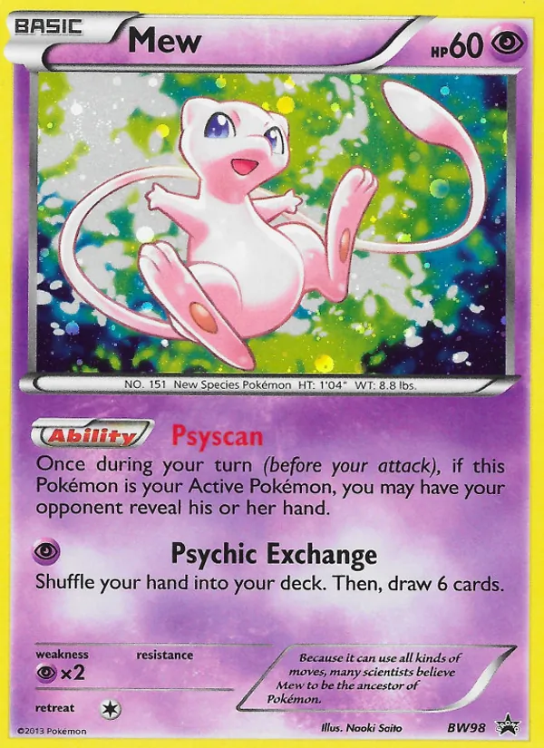Mew — BW Black Star Promos #BW98 (Pokémon TCG card)