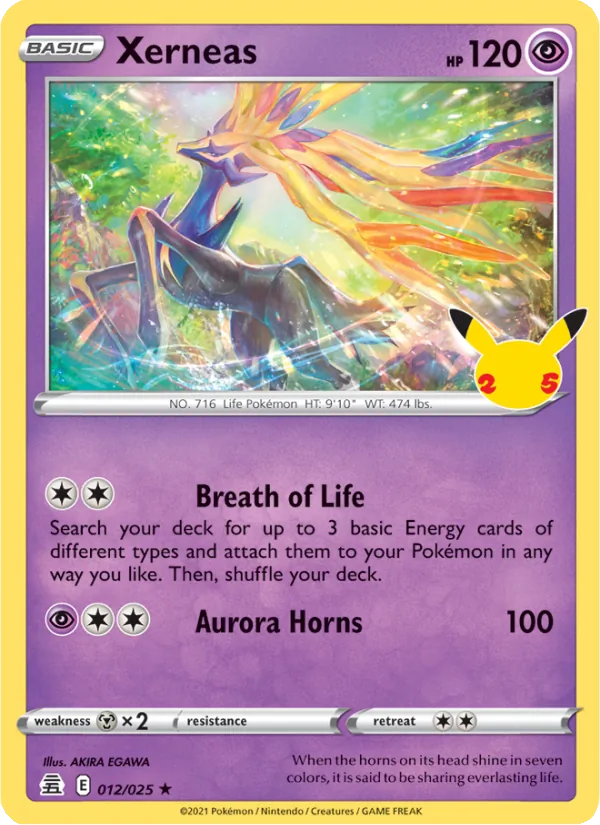 Xerneas — Celebrations #12 (Pokémon TCG card)